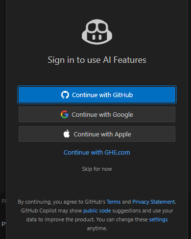 GitHubアカウントでサインイン