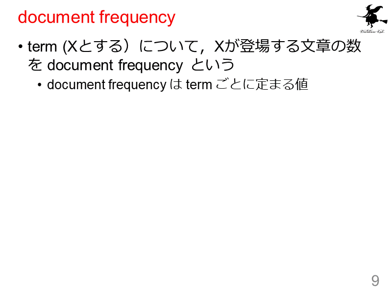 document frequency