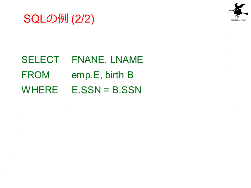 SQLの例 (2/2)