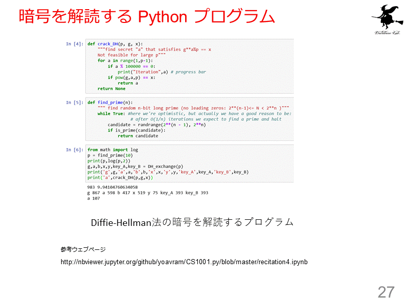 暗号を解読する Python プログラム