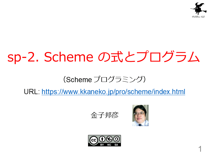 sp-2. Scheme の式とプログラム