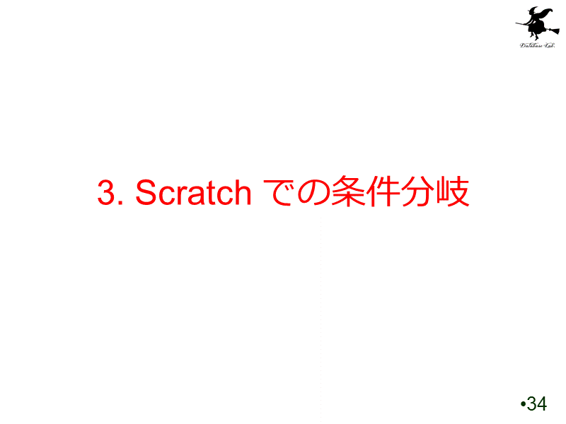 3. Scratch での条件分岐